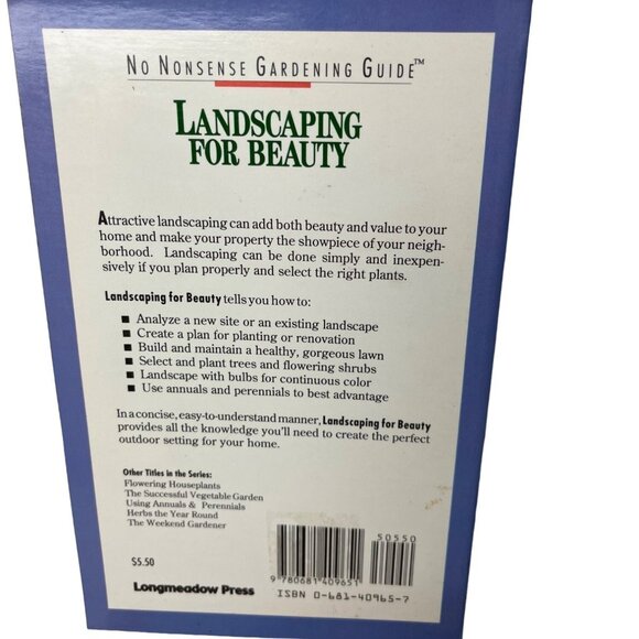 No Nonsense Gardening Guide "Landscaping For Beauty" Book By Garden Way Publishi - Picture 3 of 7